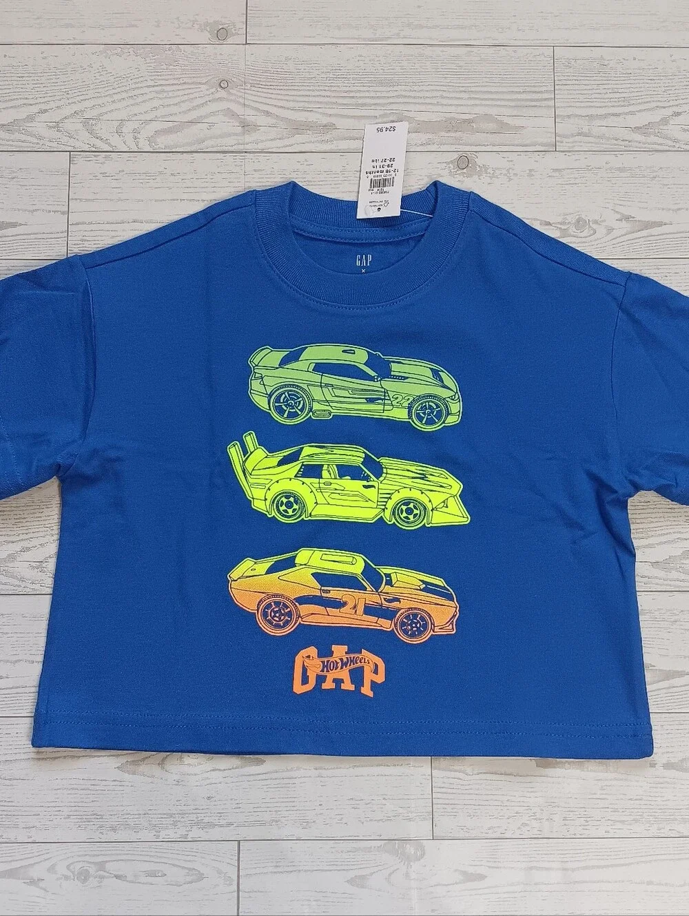 NWT Baby Gap x Hotwheels Toddler Boy's Graphic Print Shirt Short Sleeve 12-18 M